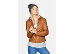 Lederjacke MAZE "Keys" Gr. L, braun (cognac) Damen Jacken Lederjacken von Maze