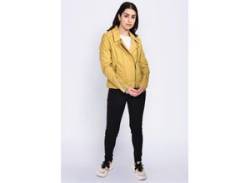 Lederjacke MAZE "Romie" Gr. L, gelb (curry) Damen Jacken Lederjacken von Maze