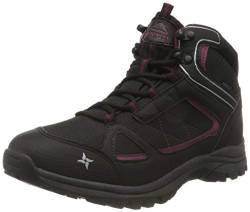 McKINLEY Damen Multifunktionsschuh Maine MID AQB W Trekking-& Wanderstiefel, Schwarz (Black/Red Wine/SIL 900) von McKINLEY