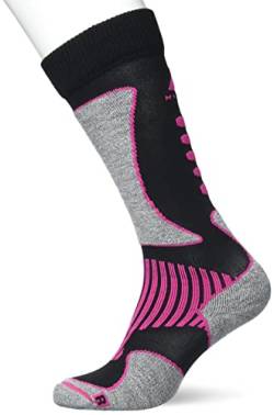 McKinley Unisex New Nils Socken, 911 Black/Pink, 31-34 von Mc Kinley
