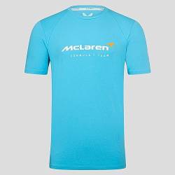 McLaren F1 Team Lifestyle T-Shirt Aquarius Erwachsene Größen Bio-Baumwollmischung Offizieller Merchandise-Artikel (S) von McLaren