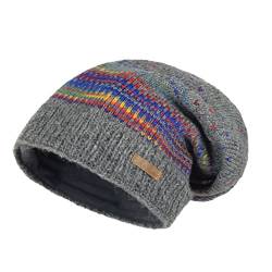 Beanie Wollmütze Modell Lance Regenbogen Mittelgrau 2 96R von McRon