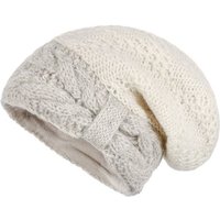 McRon Beanie Strickmütze Modell Lotte mit Fleece gefüttert, hoher Schurwollanteil von McRon