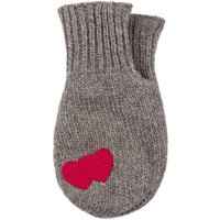 McRon Strickhandschuhe Pärchenhandschuh Modell Valentina (mit Herz) gefüttert mit Fleece, hoher Schurwollanteil von McRon