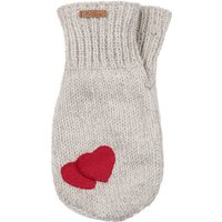 McRon Strickhandschuhe Pärchenhandschuh Modell Valentina (mit Herz) gefüttert mit Fleece, hoher Schurwollanteil von McRon