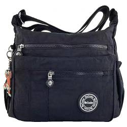 MeCooler Umhängetasche Leichter Messenger Bag Kuriertasche Damen Lässige Sporttasche Wasserdicht Taschen Schultertasche Mode Reisetasche von MeCooler