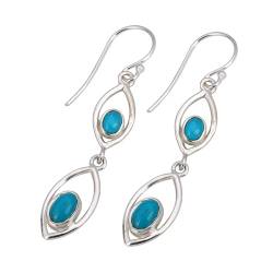 Arizona Turquoise Dangle Earring, 925 Sterling Silver Women Earring, Statement Earring, Gemstone Gifts von Meadows