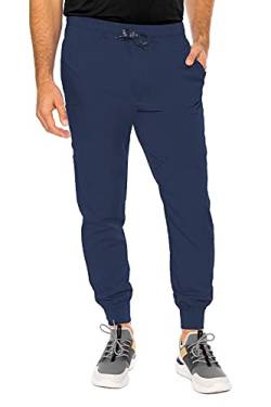 Med Couture RothWear Herren Bowen Jogger Hose - Blau - Mittel von Med Couture