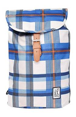The Pack Society Cool Prints Small Backpack Blue Checks Allover Rucksack von Mediablue