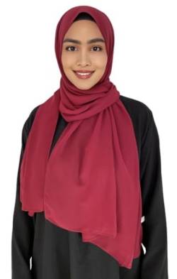 Hijab Kopftuch Muslimisches Kopftuch Chiffon kopftuch 180x70cm groß Islamisches Kopftücher für Damen & Mädchen von Medinah