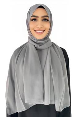 Hijab Kopftuch Muslimisches Kopftuch Chiffon kopftuch 180x70cm groß Islamisches Kopftücher für Damen & Mädchen von Medinah