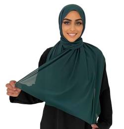 Medinah kopftuch moderne hijab kopftuch-Frauen Premium Chiffon Hijab Kopftücher, hijab aus leichtem Stoff- kopftuch damen 180X70cm groß, aus hochwertigem Stoff von Medinah