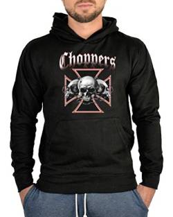 American Bike Kapuzen Pullover Choppers für Biker Motoradfahrer Hard Rock Harte Kerle Hoody Sweater Kapuzensweater von Mega-Shirt