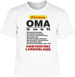 Lustiges T-Shirt für die Oma mit Urkunde Firma Oma GmbH - Geschenk für Muttertag Weihnachten Geburtstag von Mega-Shirt