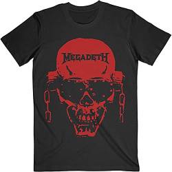Megadeth T-Shirt "Vic Hi-Contrast Red", Schwarz Gr. XL, Schwarz von Megadeth