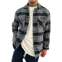 Megaman Jeans Flanellhemd Herren Flanell Jacke Holzfällerhemd, Outdoor Baumwolle Freizeithemden von Megaman Jeans