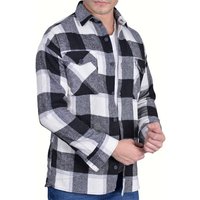 Megaman Jeans Flanellhemd Herren Holzfällerhemd Flanellhemd Kariert Freizeithemd Jacke Regular, Langarm, Kentkragen von Megaman Jeans