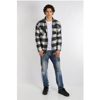 Megaman Jeans Flanellhemd Herren Holzfällerhemd Flanellhemd Kariert Freizeithemd Jacke von Megaman Jeans