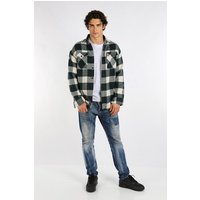 Megaman Jeans Flanellhemd Herren Holzfällerhemd Flanellhemd Kariert Freizeithemd Jacke von Megaman Jeans