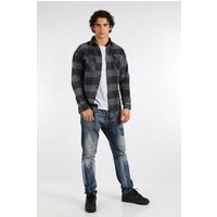 Megaman Jeans Flanellhemd Herren Holzfällerhemd Flanellhemd Kariert Freizeithemd Jacke von Megaman Jeans