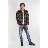 Megaman Jeans Flanellhemd Herren Holzfällerhemd Flanellhemd Kariert Freizeithemd Jacke von Megaman Jeans