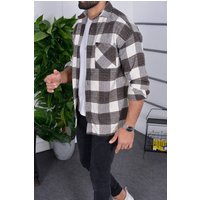 Megaman Jeans Flanellhemd Herren Holzfällerhemd Flanellhemd Kariert Freizeithemd Jacke von Megaman Jeans