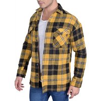 Megaman Jeans Flanellhemd Herren Holzfällerhemd Flanellhemd Kariert Freizeithemd Jacke von Megaman Jeans