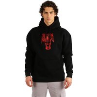 Megaman Jeans Hoodie Herren Kapuzenpullover Slim Fit Sweatshirt Rundhals Druck auf Voder- und Rückseite, Kapuze von Megaman Jeans