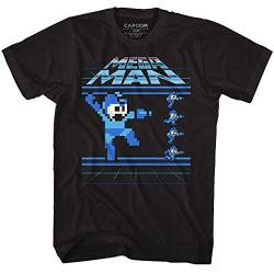 Mega Man - - Männer Megamen T-Shirt, X-Large, Black von Megaman