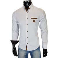 Megaman Langarmhemd Herren Button Down Outdoor Freizeithemden Casual Style, Flanellhemden von Megaman