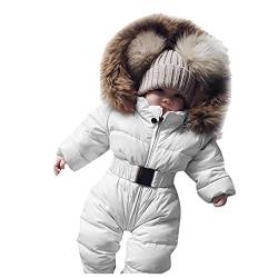 Mantel warm Outings Winter Thick Strampler Onesies Kapuze Overall Outfits 0-24 Monate Strampler Jacke Kapuze Overalls Oberbekleidung Mädchen Baby Junge Kapuzene Schneeanzug Baby 80 Sterntaler von Meggsnle