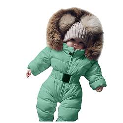 Mantel warm Outings Winter Thick Strampler Onesies Kapuze Overall Outfits 0-24 Monate Strampler Jacke Kapuze Overalls Oberbekleidung Mädchen Baby Junge Kapuzene Schneeanzug Baby 80 Sterntaler von Meggsnle