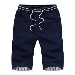 Meggsnle Badeshorts Herren Knielang Schnelltrocknend Badeshorts UV Schutz Jungen Schwimmwear Schulschwimmen Badeshorts Urlaub Freizeit Short Badehose Badeanzug Bottoms Seitentasche Badehose Männer von Meggsnle