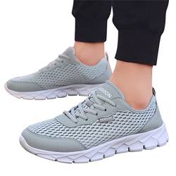 Meggsnle Gym Fitness Sneaker für Herren Bequem Minimalistische Turnschuhe Profilsohle Luftkissen Bench Schuhe Outdoor Mesh Freizeitschuhe Joggingschuhe von Meggsnle