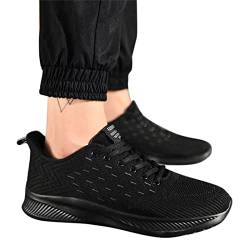 Meggsnle Gym Fitness Sneaker für Herren Leichtgewichts Extra Weite Sportschuhe Freizeitschuhe rutschfeste Weiß Outdoor Freizeit Shoes Freizeit Straßenlaufschuhe Walkingschuhe von Meggsnle