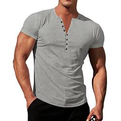 Meggsnle Vatertag Tshirt Kurze Ärmel Sommerbluse Shirt Strandhemd Bandage Kragenloses Shirts Mehrfarbig Muster Kurzarmhemd Freizeithemd Leinenhemd Baumwolle Sommerhemd Hawaiihemd Herren von Meggsnle