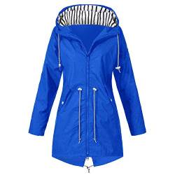 Regenjacke Lang: Regenjacke Damen Wasserdicht Atmungsaktiv 5xl Große Größen Regenmantel Schwarz Softshelljacke Gelb Regenjacke Damen Günstig Übergangsjacke Windjacke für Wandern Reisen Trekking von Meggsnle