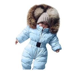 Schneeanzug Baby 0-24 Monate Junge Mädchen Onesies Kapuze Overall 0-24 Monate Baby Strampler Oberbekleidung Schneeanzug Baby Jumpsuit Parka Baby Jungen Mädchen Winter Schneeanzug Baby Junge 80/86 von Meggsnle