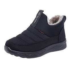 Winterstiefel Damen Gefüttert: Wasserdicht Barefoot Shoes Leicht Trekkingschuhe Winter Stiefeletten Rutschfest Damenstiefeln Outdoor Barfußschuhe Rutschfeste Boots Waterproof Schuhe Schneestiefel von Meggsnle