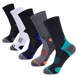 MeiKan Wandersocken,Trekkingsocken für Herren, Damen & Kinder, 5 Paar Unisex Sneaker Sportsocken von MeiKan