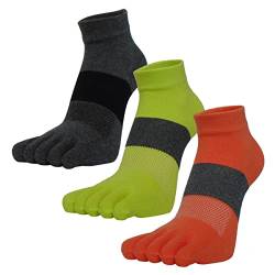 MeiKan Zehensocken,Five Finger Laufsocken für Herren&Damen, 3 Paar Hübsche Farbe socken für Zehenschuh… von MeiKan