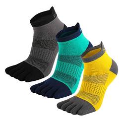 MeiKan Zehensocken,Laufsocken für Herren&Damen, 3 Paar Unisex Sneaker Sportsocken von MeiKan