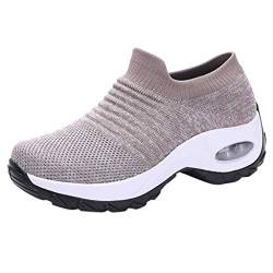 Damen Sneaker Memory Foam Slip On Walkingschuhe Leichte Laufschuhe von MeiLyviba
