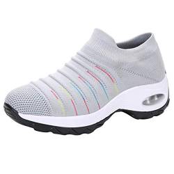 MeiLyviba Damen Turnschuhe Atmungsaktives Mesh Laufschuhe Outdoor Walking Gym Leichte Air Cushion Freizeit Sneakers von MeiLyviba