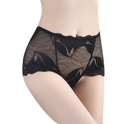 MeiLyviba Ouvert Slip Offen Reizwäsche Slip Ouvert Damen Sexy Wäsche Slip Mit Loch Unterwäsche Sexy Erotisch Schritt Offen Sexy Damen Tanga Panties Höschen Schwarz Sexy Panties Spitze von MeiLyviba