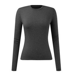 Skims Langarmshirt Slim Fit Damen Y2K Oberteile Langarm Shirts Rundhals Cropped Tee Einfarbig Basic Crop Tops Casual Athletisches Top Teenager Streetwear V Ausschnitt Vintage Clothes Stockholm Style von MeiLyviba