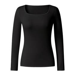 Skims Langarmshirt Slim Fit Damen Y2K Oberteile Langarm Shirts Rundhals Cropped Tee Einfarbig Basic Crop Tops Casual Athletisches Top Teenager Streetwear V Ausschnitt Vintage Clothes Stockholm Style von MeiLyviba