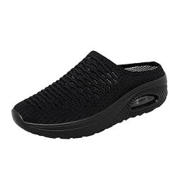 Sneaker Damen Plateau Elegante Weiche Schuhe Sportschuhe Fußballschuhe Leichtgewichts Atmungsaktiv Frauen Joggingschuhe Sneakers Cushion Wasserdicht Flach Für Camper Walking Sport von MeiLyviba