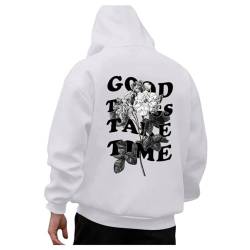 Stussy Hoodie Herren Oversize Kapuzenpullover Männer mit Backprint Sweatshirt Streetwear Langarm Kapuzenpulli Loose Fit Y2K Mit Kapuze Frühling Herbst Winter Bape Tshirt Hoodies Hoody Pullover von MeiLyviba