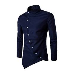 Weißes Hemd Herren Regular Fit Bügelfrei Mit Geradem Schnitt Businesshemden Und Freizeithemden Für Männer Anzug Hemd Business Slim Fit Langarm Herrenhemd Stretch Langarm Hemd Modische Casual von MeiLyviba